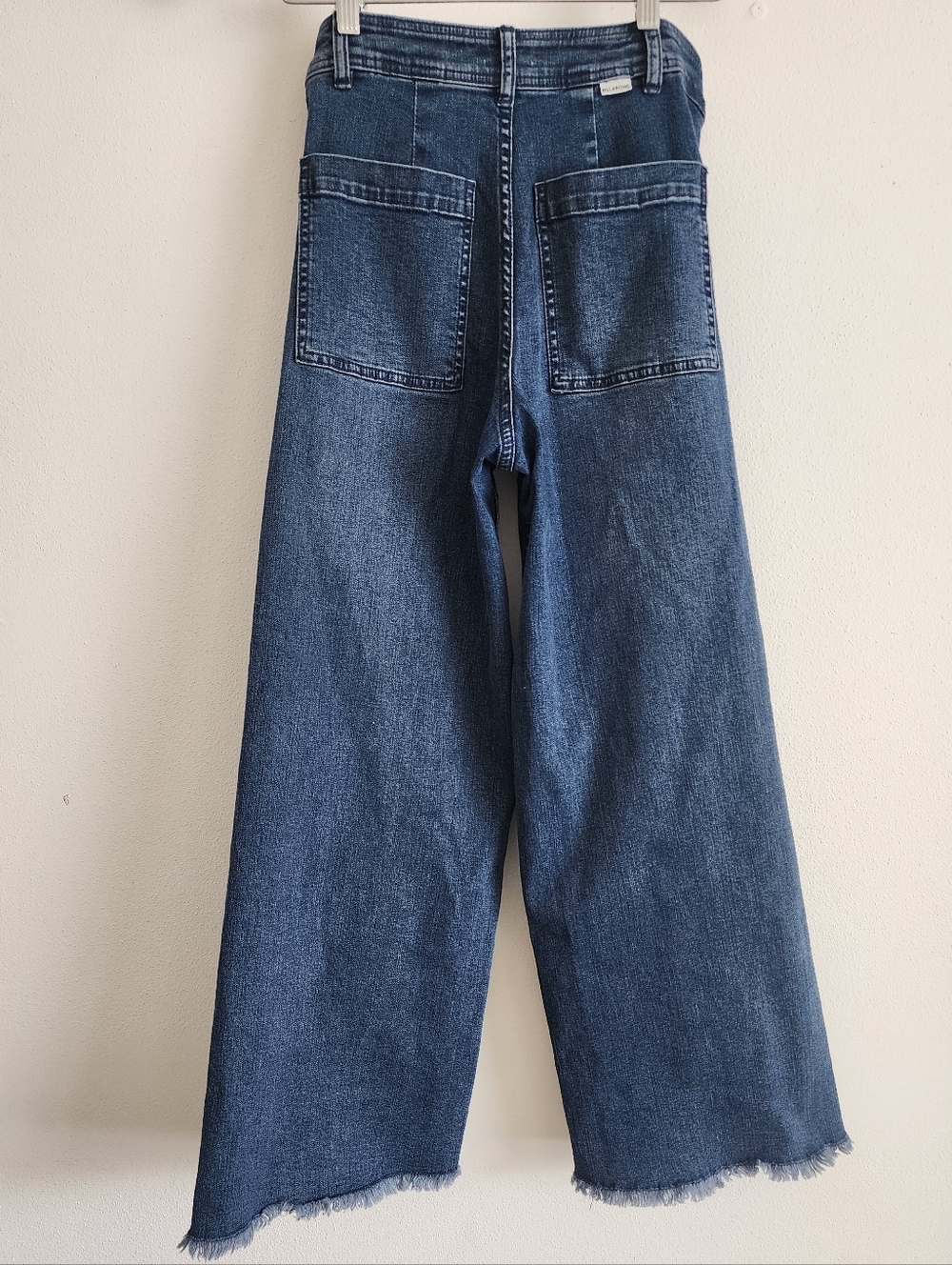 Billabong Free Fall High Rise Wide Leg Cropped Jeans Indigo Blue Size 26 - Picture 7 of 12